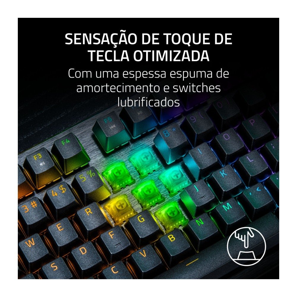 Teclado Magnético Gamer ( Balão.info) V3 HE TKL, 8KHz, Rapid Trigger, USB-C, RGB, Preto - RZ03-( Balão.info - foto 5