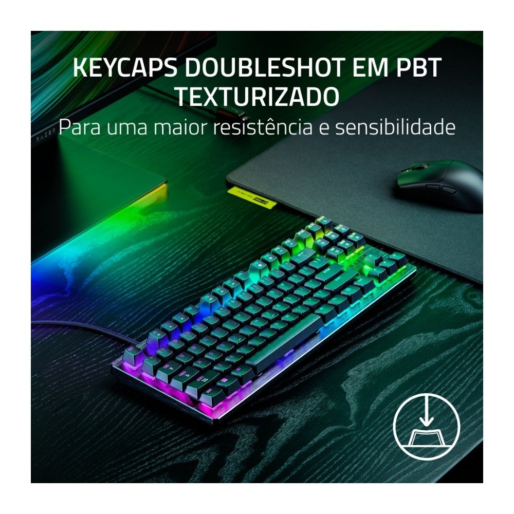 Teclado Magnético Gamer ( Balão.info) V3 HE TKL, 8KHz, Rapid Trigger, USB-C, RGB, Preto - RZ03-( Balão.info - foto 6
