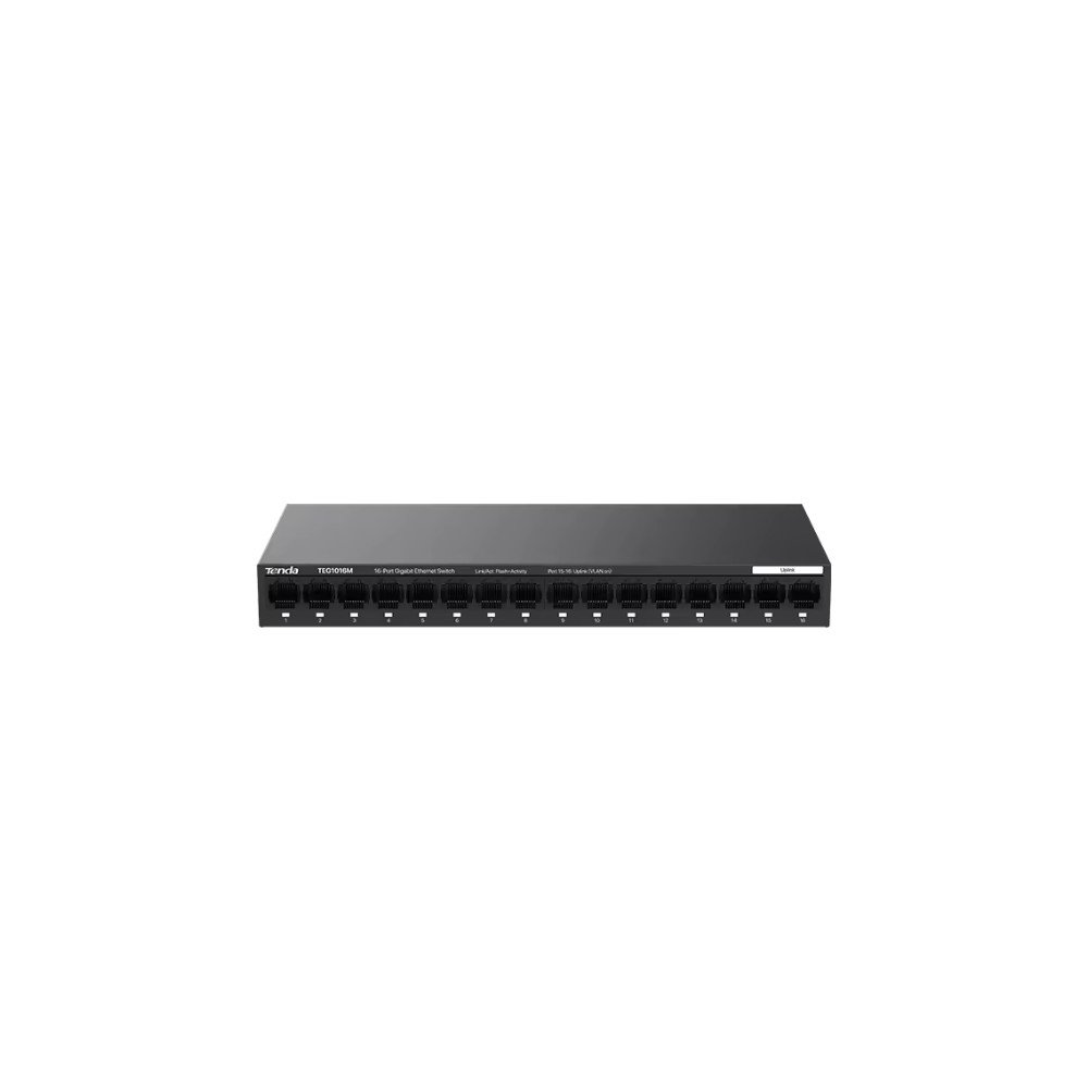 Switch Tenda TEG1016M, 16 Portas, Gigabit 10/100/1000Mbps, Mini Metal Case, Desktop/Wall-Mount, Preto - 60017668 - view 3