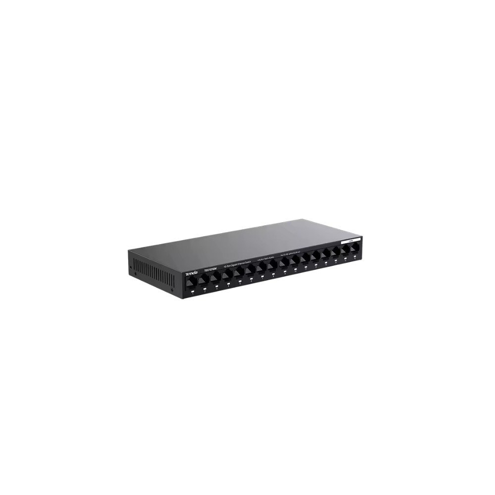 Switch Tenda TEG1016M, 16 Portas, Gigabit 10/100/1000Mbps, Mini Metal Case, Desktop/Wall-Mount, Preto - 60017668 - view 2
