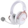 Headset Sem Fio Gamer HyperX Cloud Mix Rose Gold, Bluetooth, Drivers 40mm, Branco - HX-HSCAM-RG/WW