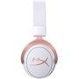 Headset Sem Fio Gamer HyperX Cloud Mix Rose Gold, Bluetooth, Drivers 40mm, Branco - HX-HSCAM-RG/WW