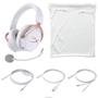 Headset Sem Fio Gamer HyperX Cloud Mix Rose Gold, Bluetooth, Drivers 40mm, Branco - HX-HSCAM-RG/WW