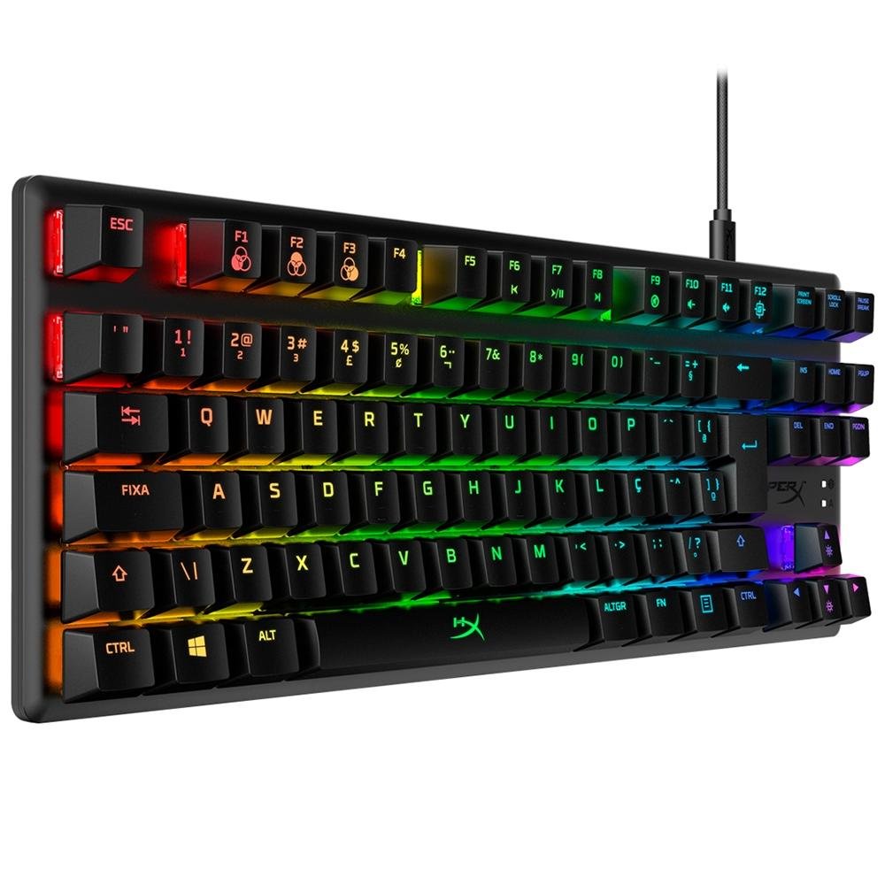 Teclado Mecânico Gamer ( Balão.info) Core, RGB, Switch ( Balão.info) Red, USB Tipo-C, ( Balão.info), Preto - 4P5P3A2#AC4 - foto 3