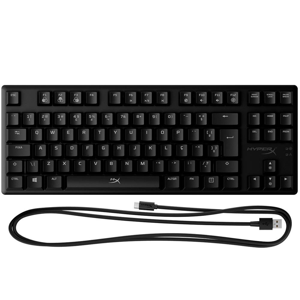 Teclado Mecânico Gamer ( Balão.info) Core, RGB, Switch ( Balão.info) Red, USB Tipo-C, ( Balão.info), Preto - 4P5P3A2#AC4 - foto 5