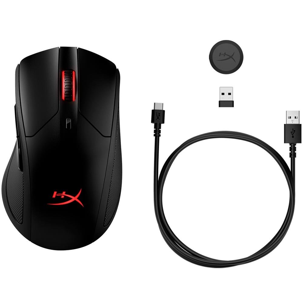 Mouse Sem Fio Gamer HyperX Pulsefire Dart, RGB, 16000DPI - HX-MC006B