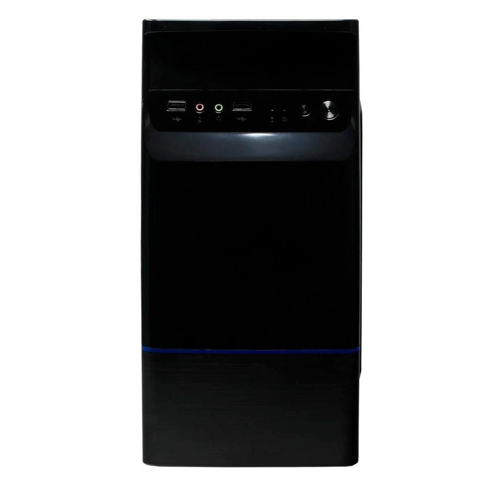 Imagem 3 de 7 do produto Gabinete Bluecase BG-2315B, Mini Tower, Com Fonte, Preto e Azul - BG2315BGCASE