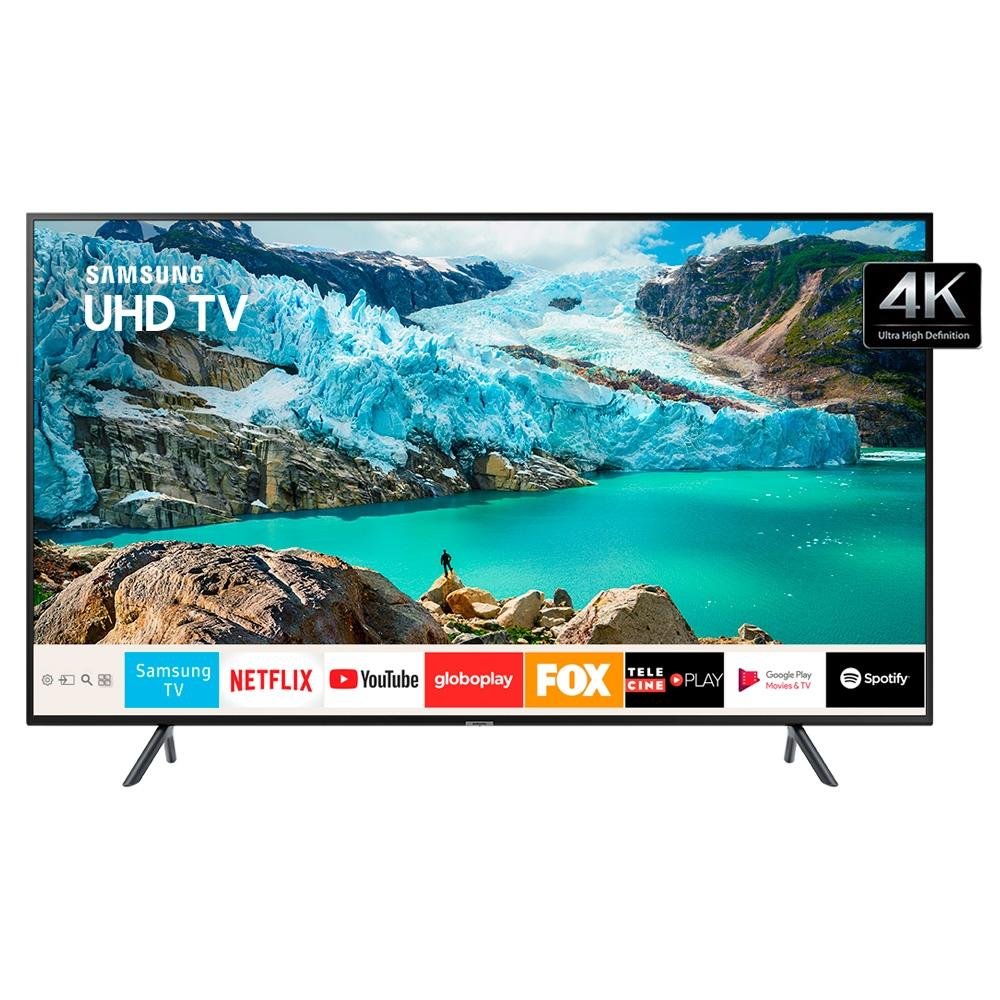 Smart TV LED 43´ UHD 4K Samsung, 3 HDMI, 2 USB, Wi-Fi, Bluetooth, HDR - UN43RU7100GXZD Smart TV LED 43´ UHD 4K Samsung, 3 HDMI, 2 USB, Wi-Fi, Bluetooth, HDR - UN43RU7100GXZD