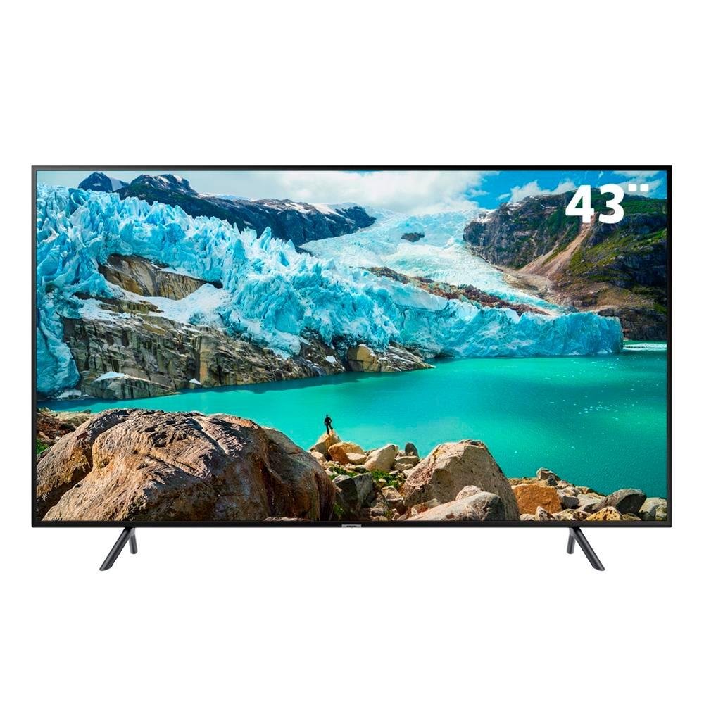 Smart TV LED 43´ UHD 4K Samsung, 3 HDMI, 2 USB, Wi-Fi, Bluetooth, HDR - UN43RU7100GXZD Smart TV LED 43´ UHD 4K Samsung, 3 HDMI, 2 USB, Wi-Fi, Bluetooth, HDR - UN43RU7100GXZD