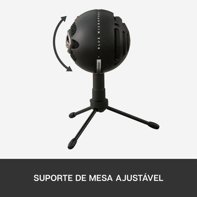 Condensador para gravação, música, podcasts, jogos, bola de gelo azul  original, microfone de gravação para capturar voz, música, jogos, mesa de  gelo - AliExpress