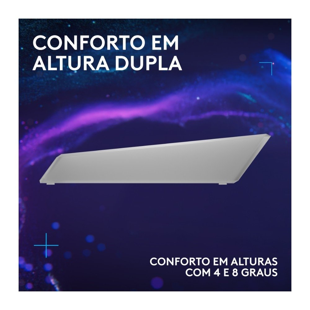 Imagem 4 de 10 do produto Apoio Para as Mãos Logitech G512 X PALM REST 75, Acrílico, LIGHTSYNC, RGB, para Teclado Gamer G512 X 75 - 943-001623