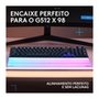 Apoio Para as Mãos Logitech G512 X PALM REST 98, Acrílico, LIGHTSYNC, RGB, para Teclado Gamer G512 X 98 - 943-001626