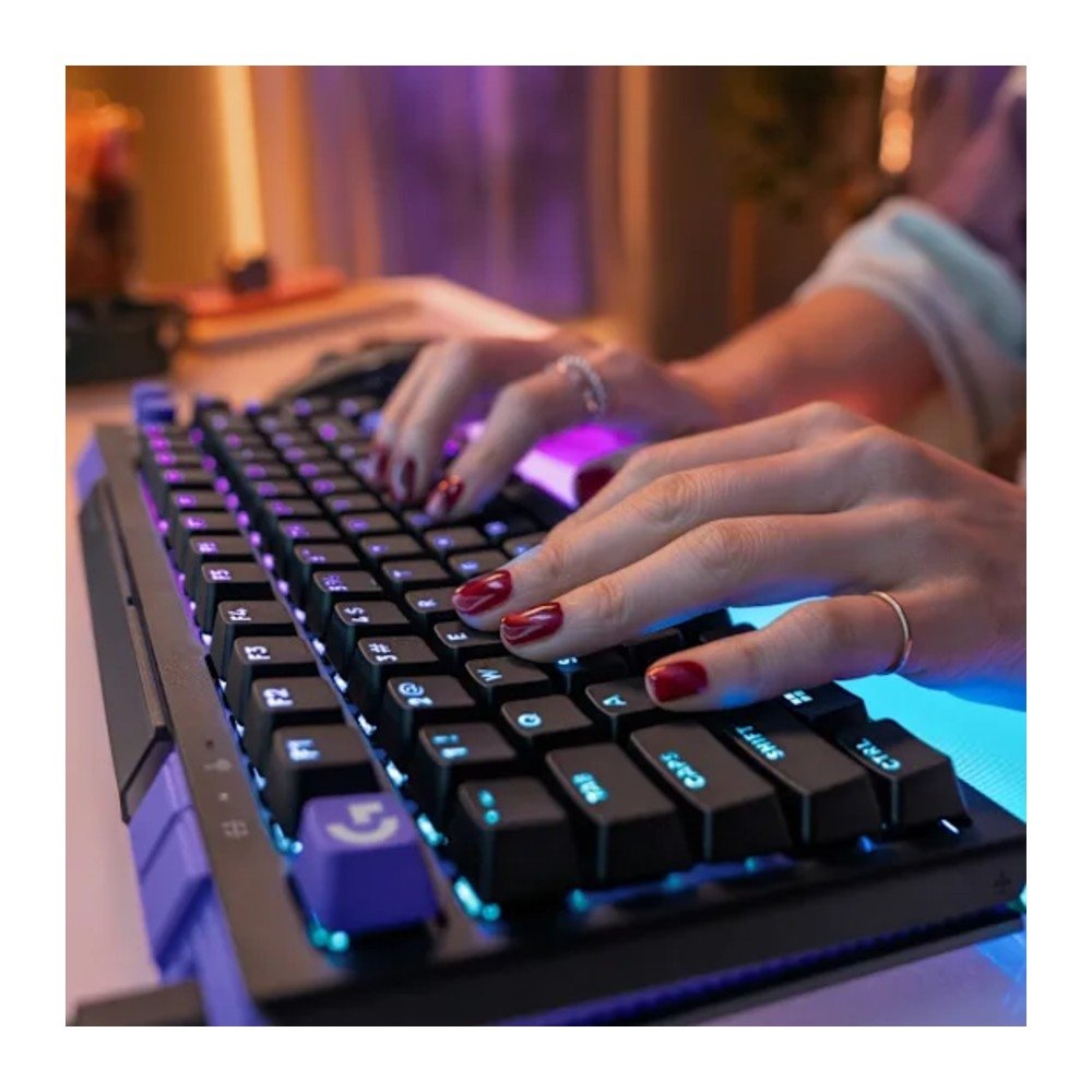 Teclado Magnético Mecânico Gamer Logitech G512 X 75, Hot swappable, RAPID TRIGGER, RGB LIGHTSYNC, PC e Mac, Layout US - 920-013926 Teclado Magnético Mecânico Gamer Logitech G512 X 75, Hot swappable, RAPID TRIGGER, RGB LIGHTSYNC, PC e Mac, Layout US - 920-013926