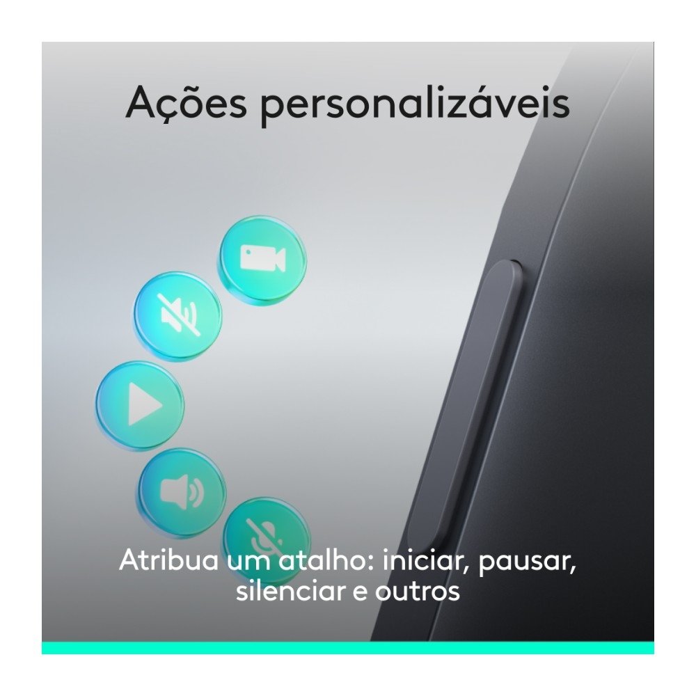 Imagem 5 de 11 do produto Apresentador Sem Fio Logitech Spotlight 2, Bluetooth, Sensação Tátil, Personalizáveis, Ponteiro Laser, USB-C, Grafite - 910-007668