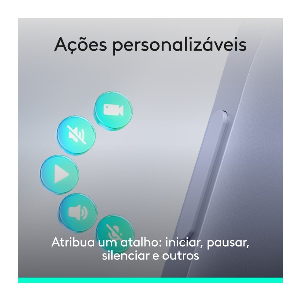 Imagem 4 de 11 do produto Apresentador Sem Fio Logitech Spotlight 2, Bluetooth, Sensação Tátil, Personalizáveis, Ponteiro Laser, USB-C, Lilás - 910-007669