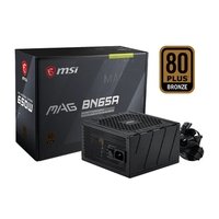 Fonte MSI MAG BN65A, 650W, 80 Plus Bronze, PFC Ativo, Com Cabo, Preto - MAG BN65A