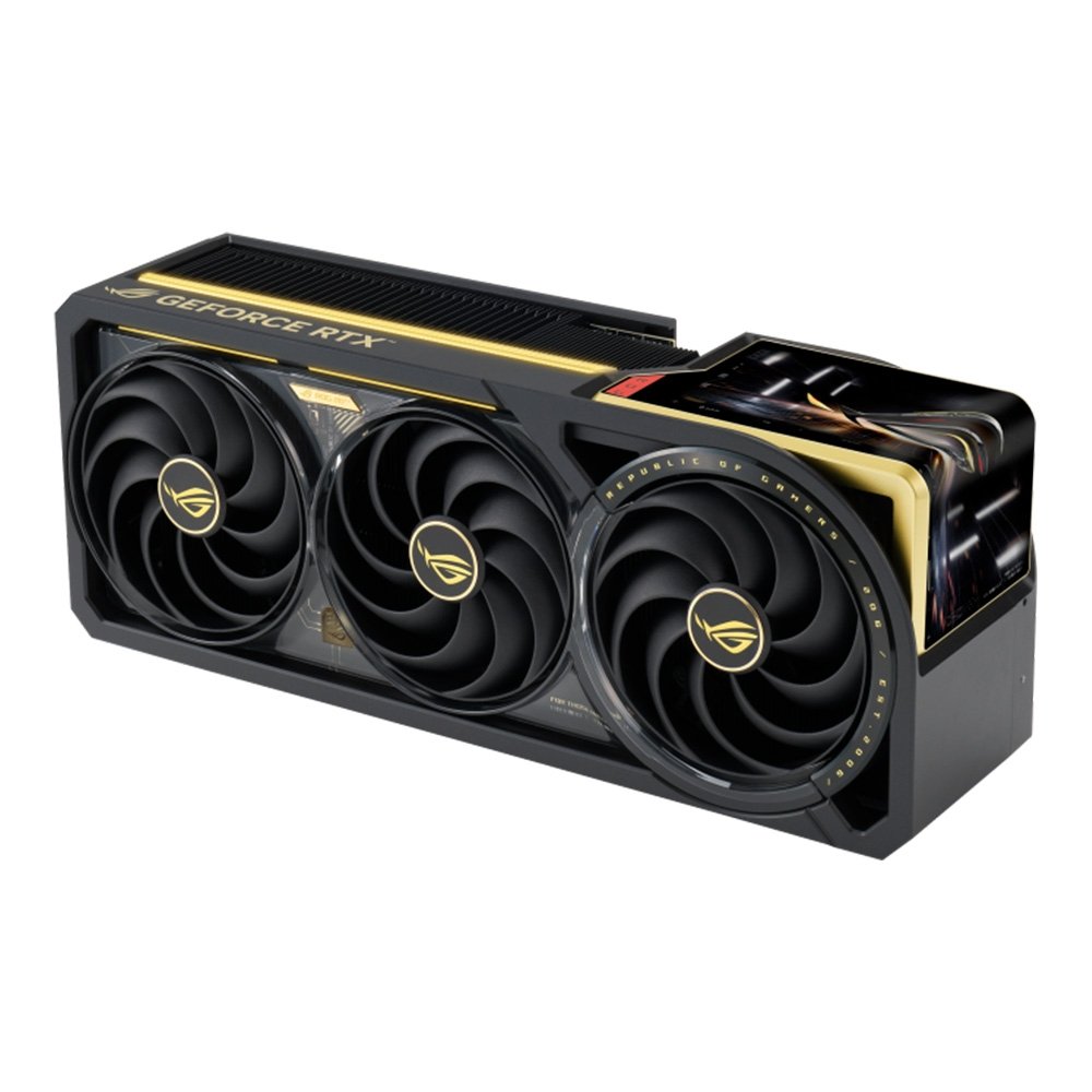 Placa de Vídeo ASUS ROG NVIDIA GeForce RTX 5090 Edition 20, 32GB, GDDR7, PCI Express 5.0, Tela AMOLED, AURA SYNC ARGB - 90YV0NF3-M0NA00 - view 3