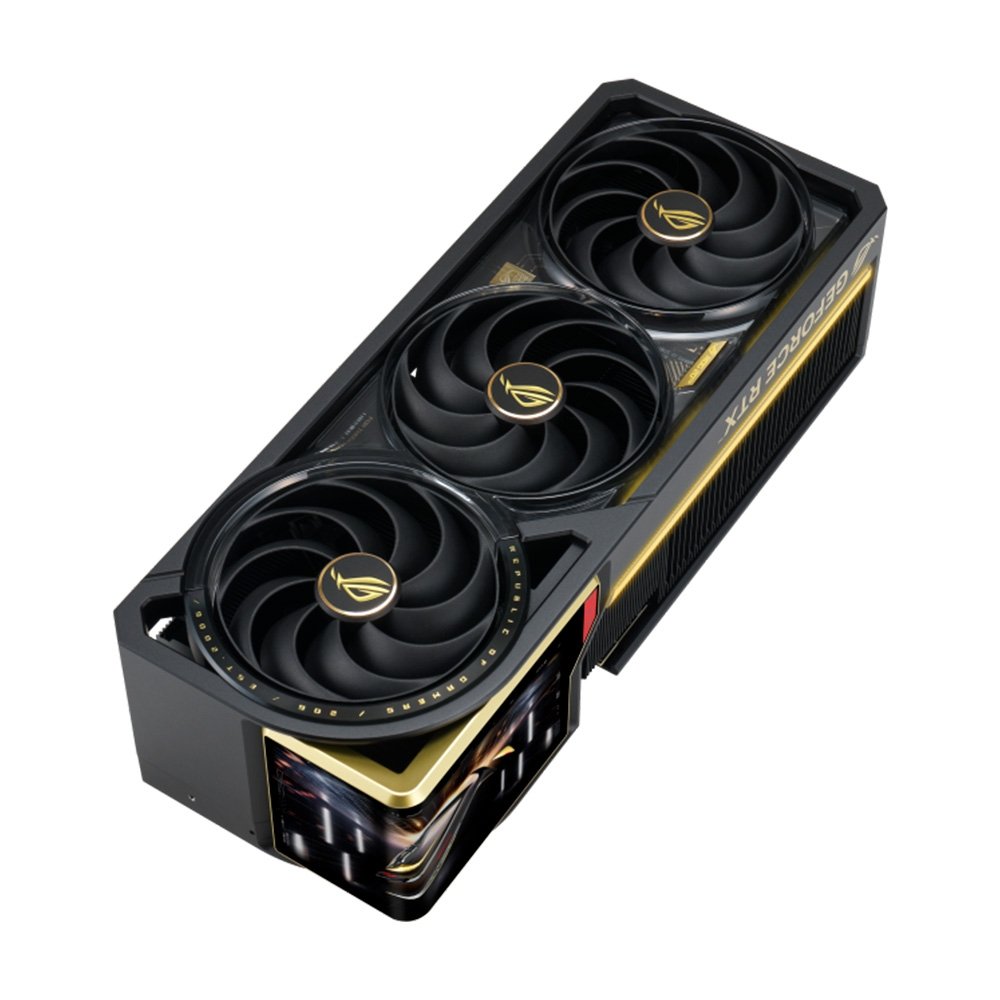 Imagem 4 de 13 do produto Placa de Vídeo ASUS ROG NVIDIA GeForce RTX 5090 Edition 20, 32GB, GDDR7, PCI Express 5.0, Tela AMOLED, AURA SYNC ARGB - 90YV0NF3-M0NA00