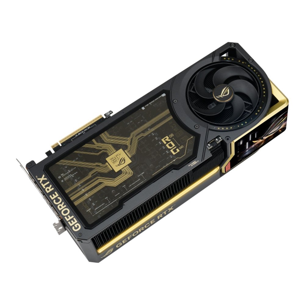 Imagem 6 de 13 do produto Placa de Vídeo ASUS ROG NVIDIA GeForce RTX 5090 Edition 20, 32GB, GDDR7, PCI Express 5.0, Tela AMOLED, AURA SYNC ARGB - 90YV0NF3-M0NA00