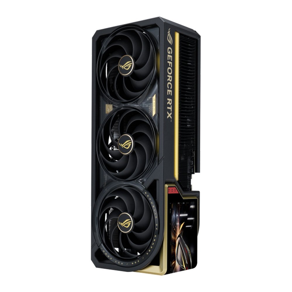 Imagem 7 de 13 do produto Placa de Vídeo ASUS ROG NVIDIA GeForce RTX 5090 Edition 20, 32GB, GDDR7, PCI Express 5.0, Tela AMOLED, AURA SYNC ARGB - 90YV0NF3-M0NA00