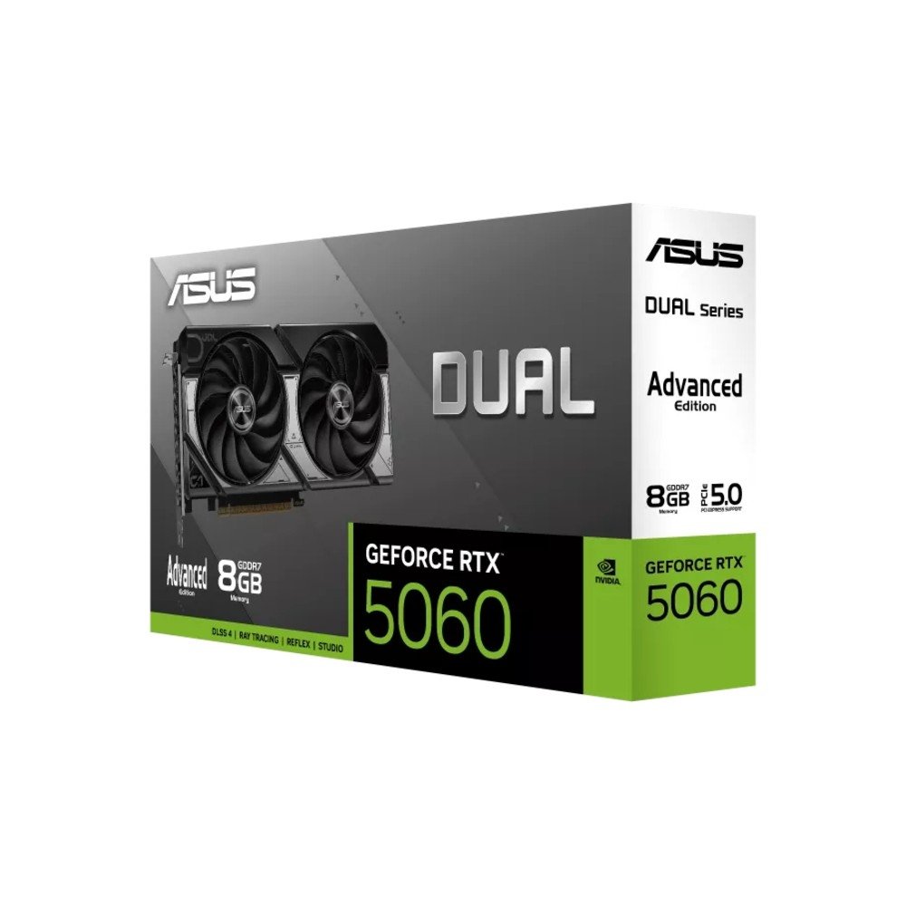 Imagem 8 de 8 do produto Placa de Vídeo ASUS RTX 5060 Dual OC NVIDIA GeForce, 8GB GDDR7 - 90YV0PS0-M0NA00