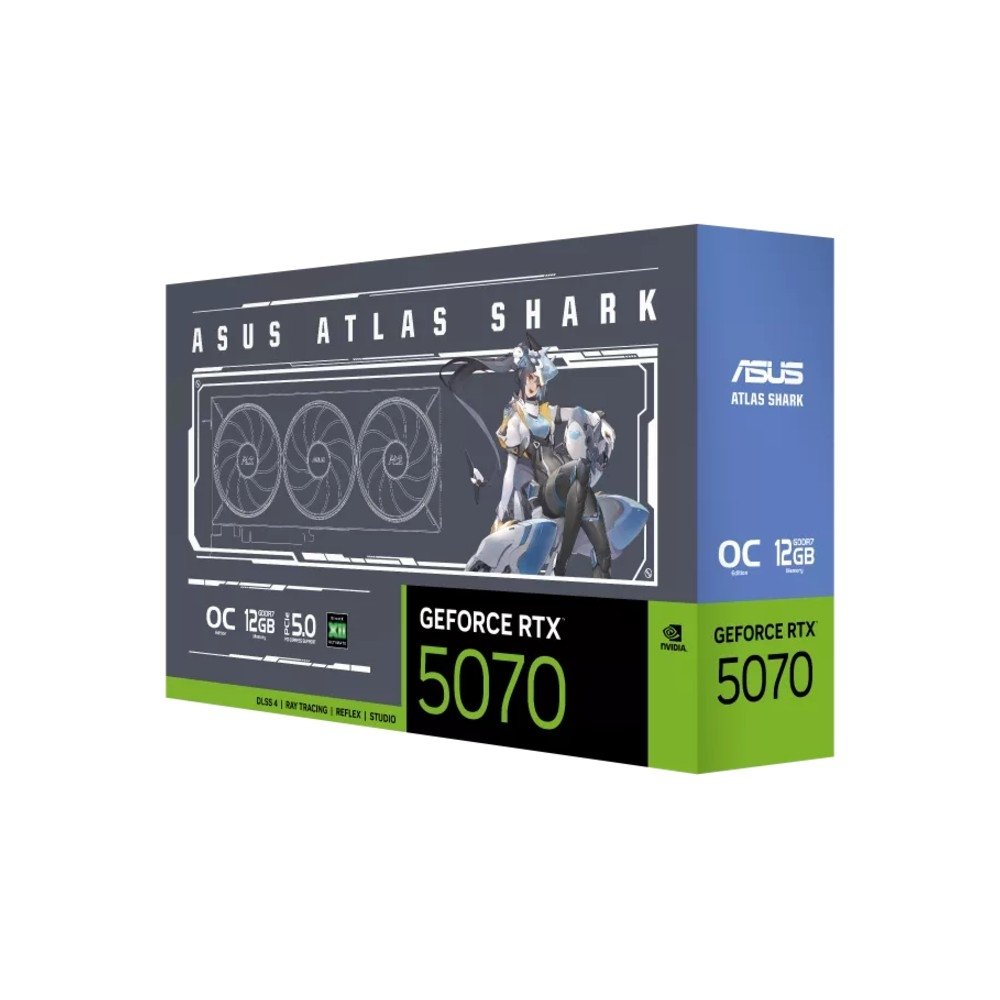 Imagem 6 de 6 do produto Placa de Vídeo ASUS RTX 5070 ATS OC V2 NVIDIA, Sem RGB, 12GB GDDR7 - 90YV0M1E-M0NA00
