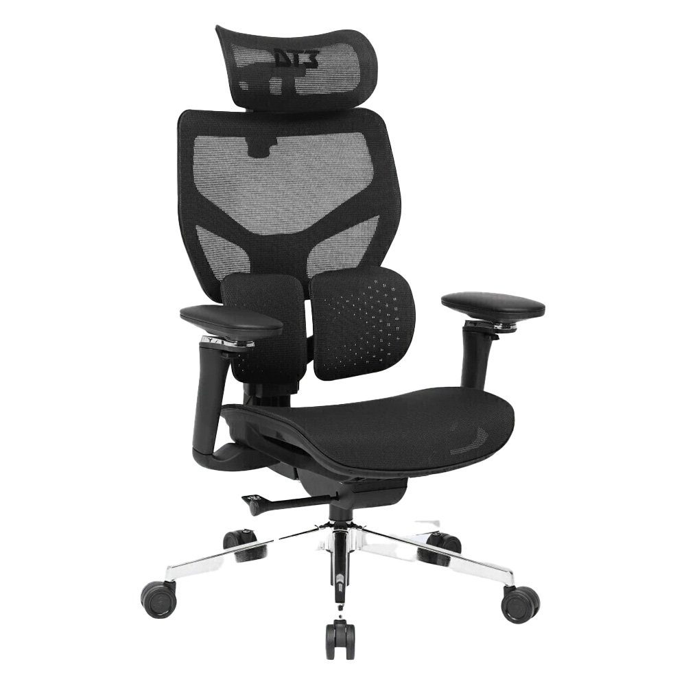 Cadeira Ergonômica DT3 ErgoStance, Até 130Kg, Regulagem de Braços e Altura, Preta - 14897-9