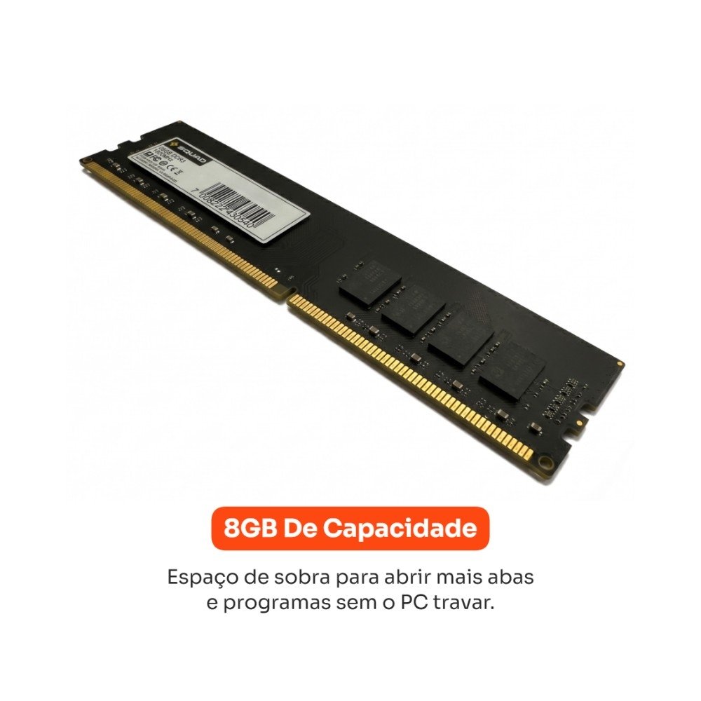 Memória RAM SQUAD Pace, 8GB, 1600MHz, DDR3, CL11, UDIMM - SRM001081611SH - view 3