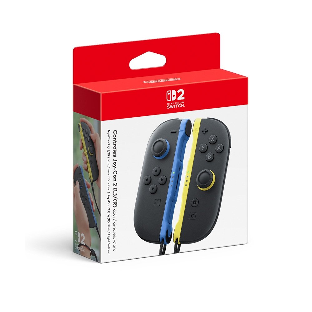 Imagem 5 de 7 do produto Controle Sem Fio Nintendo Switch 2 Joy-Con 2, Azul e Amarelo - NSAA10000004FGR