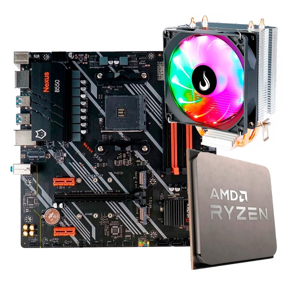 Kit Gamer Ryzen 7 5700X, Husky B550, Cooler Z5