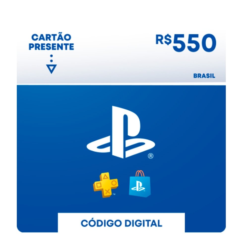 R$550 PlayStation Store - Cartão Presente Digital [Brasil]