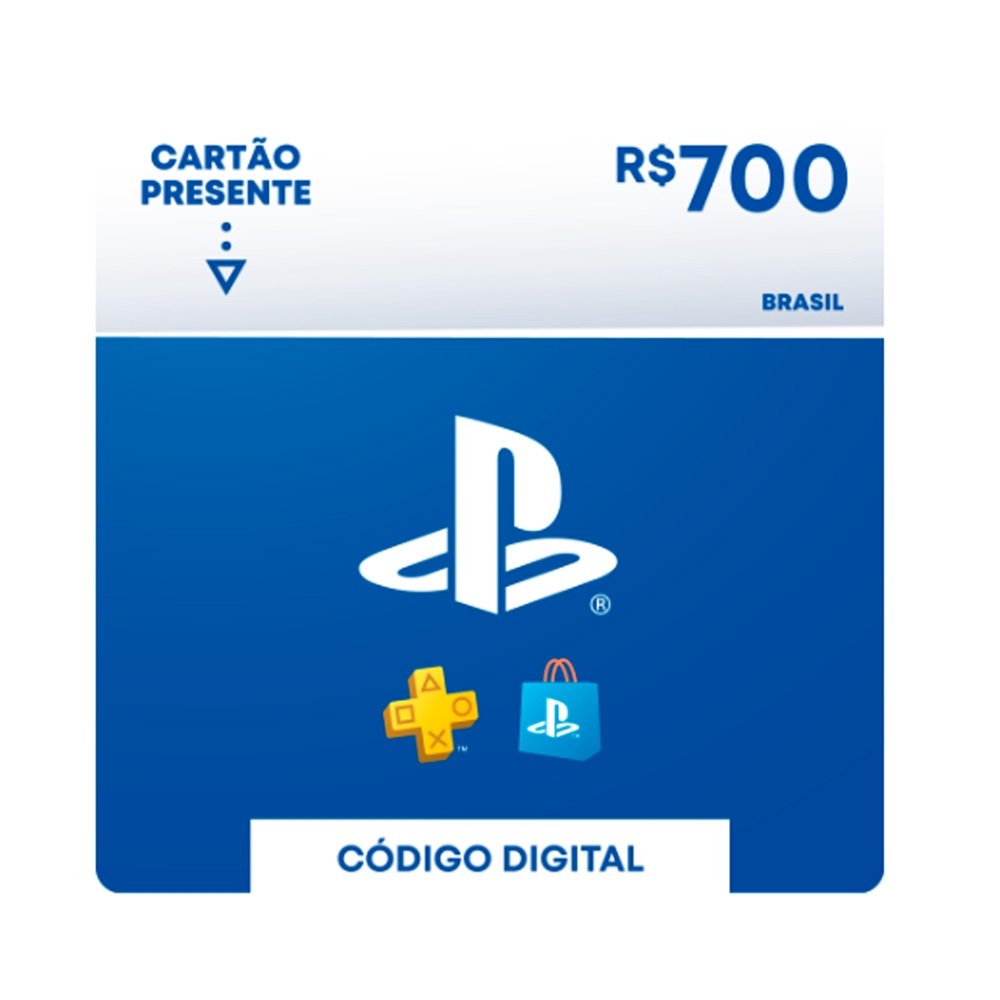 R$700 PlayStation Store - Cartão Presente Digital [Brasil]