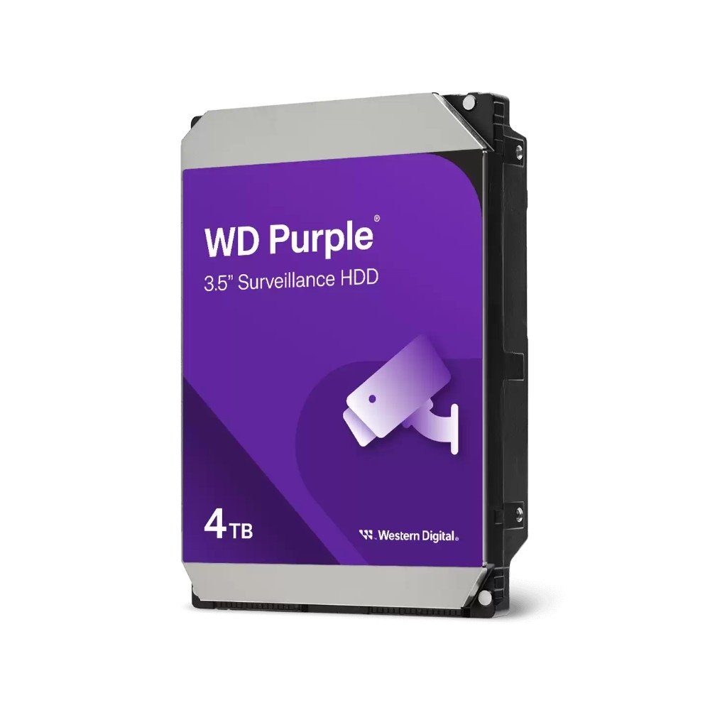 HD Surveillance WD Purple, 4TB, 5400RPM, Cache 256MB, 3.5", SATA 6Gb/s - WD44PURZ