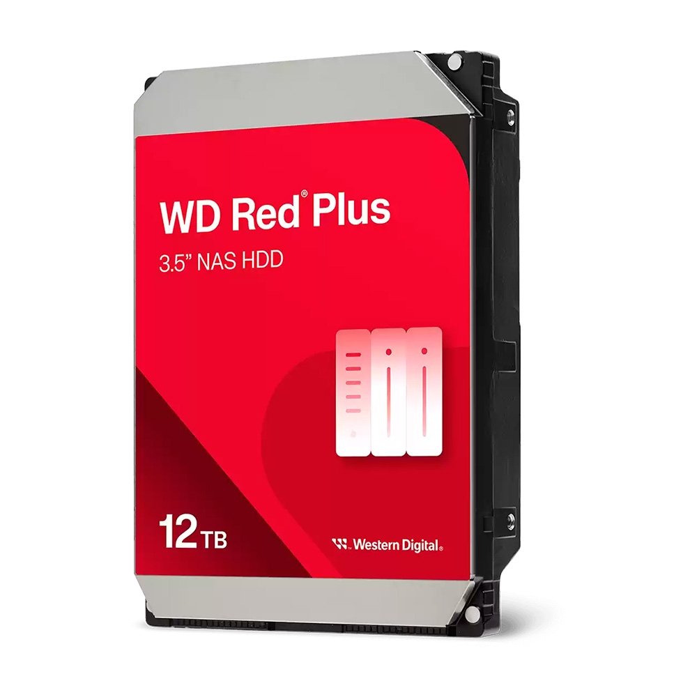 HD WD Red Plus, NAS, 12TB, 3.5", Cache 512MB, 7200RPM, SATA 6Gb/s - WD120EFGX