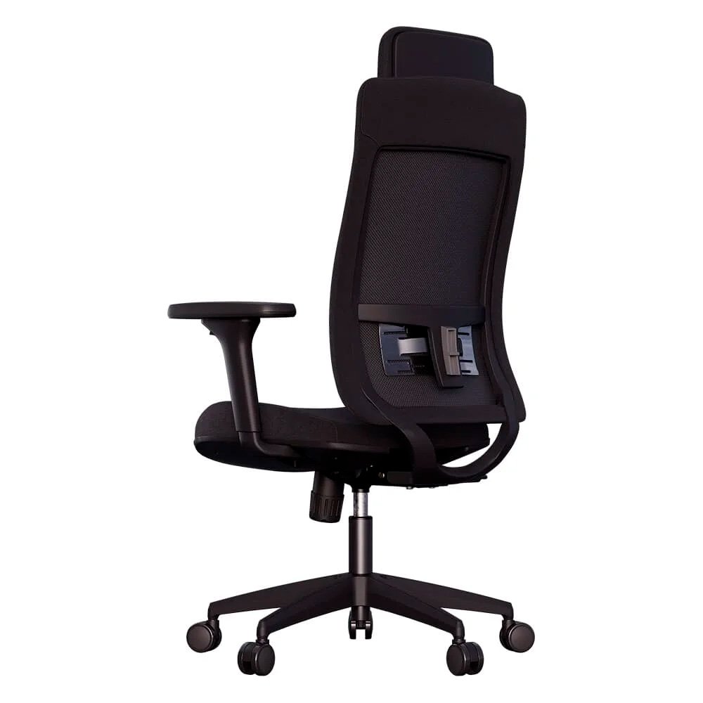 Kit com 5 Cadeiras Office Elements ROI, Até 120kg, Reclinável, Cilindro Classe 4, Nylon, Preto - ( Balão.info - foto 5