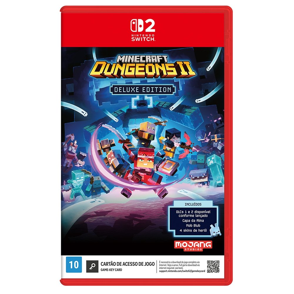 Jogo Minecraft Dungeons II: Deluxe Edition, Nintendo Switch 2 - NSCA10000036FGR