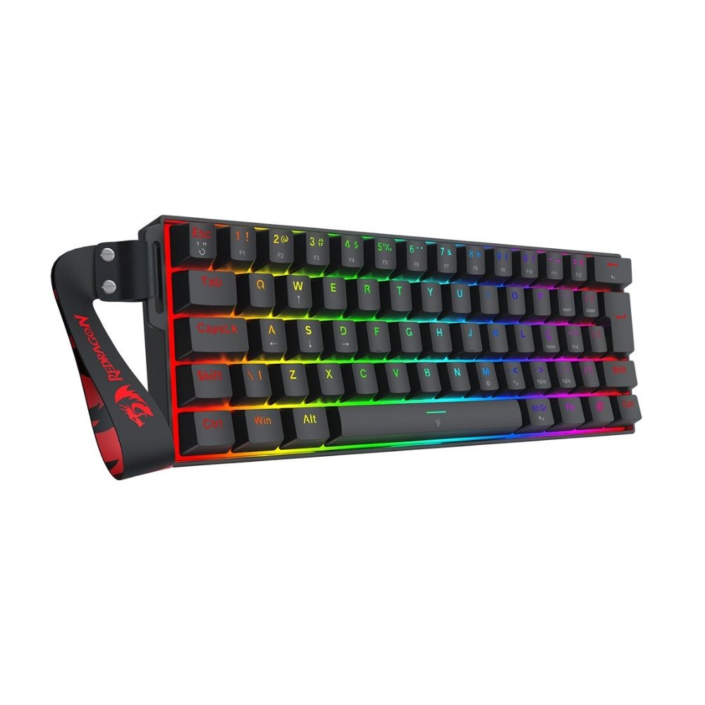 Imagem 6 de 8 do produto Teclado Magnético Gamer Redragon Fizz Magnetic+, RGB, 60%, Switch AmberMag Linear, Rapid Trigger, 8000Hz, ABNT2, Preto - K617RGB-MP-PT