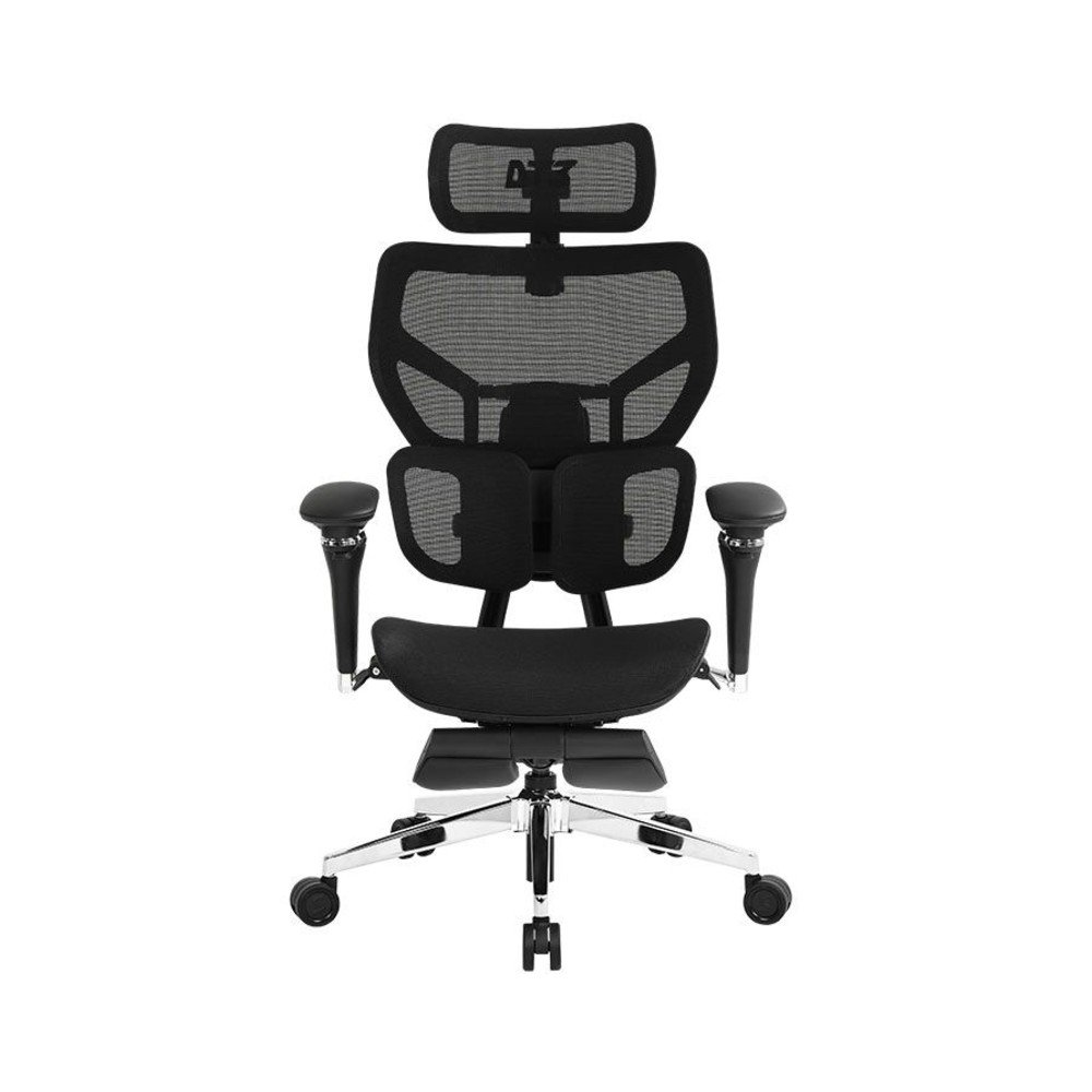 Cadeira Office DT3 Glacius Mesh FT, Ajuste de altura, Mesh, com Apoio para os Pés, Preta - 14742-8