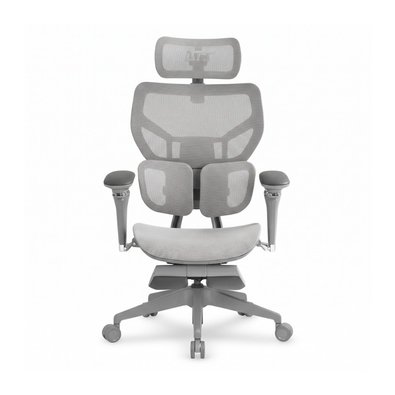 Cadeira Office DT3 Glacius Mesh FT, Ajuste de altura, Mesh, com Apoio para os Pés, Cinza - 14743-9