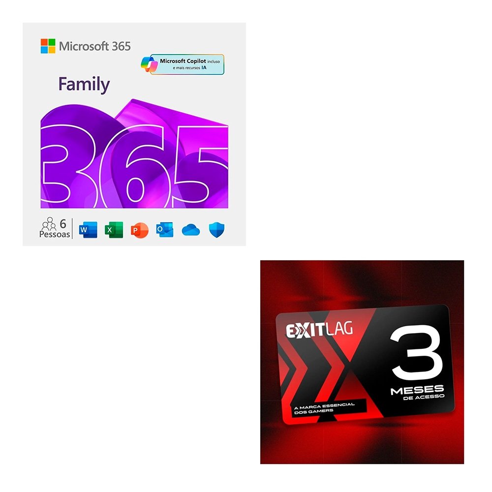 Microsoft 365 Family ESD + ExitLag 3 Meses