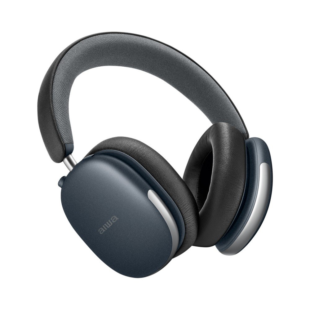 Headphone Sem Fio Aiwa HP-06-DB, Bluetooth, Cancelamento de Ruído ANC, ENC, Azul - AWS-HP-06-DB