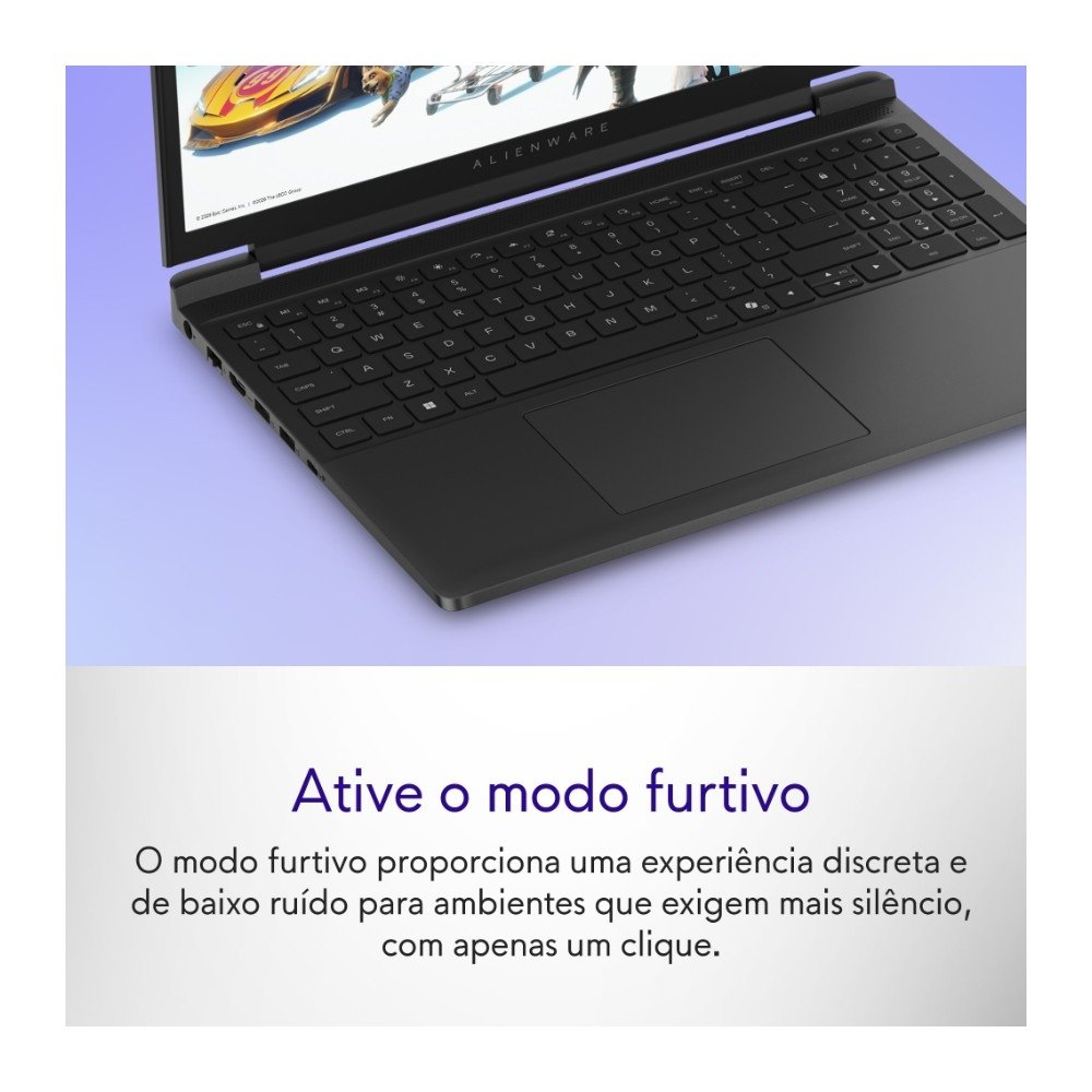 Imagem 7 de 13 do produto Notebook Gamer Dell Alienware 15, Intel Core i5, 8GB RAM, SSD 512GB, 15.3" WUXGA, NVIDIA GeForce RTX 4050, Windows 11, Preto - DA15-C5210H-A30