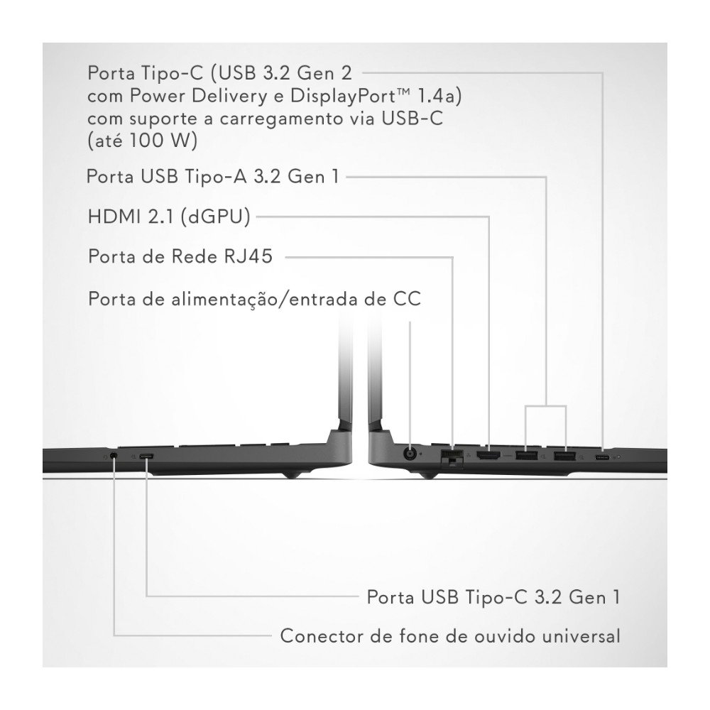 Imagem 10 de 13 do produto Notebook Gamer Dell Alienware 15, Intel Core i5, 8GB RAM, SSD 512GB, 15.3" WUXGA, NVIDIA GeForce RTX 4050, Windows 11, Preto - DA15-C5210H-A30
