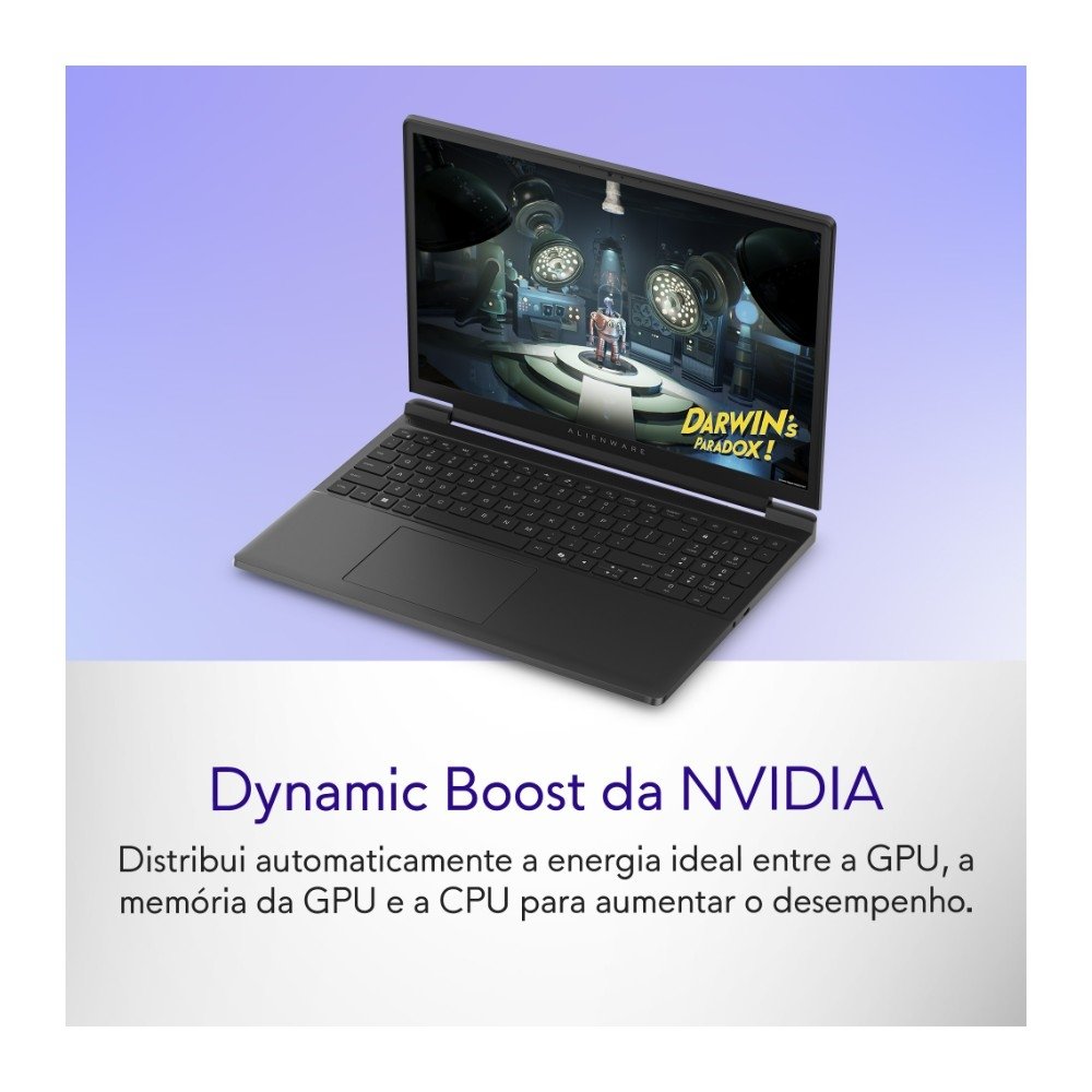 Imagem 13 de 13 do produto Notebook Gamer Dell Alienware 15, Intel Core i5, 8GB RAM, SSD 512GB, 15.3" WUXGA, NVIDIA GeForce RTX 4050, Windows 11, Preto - DA15-C5210H-A30
