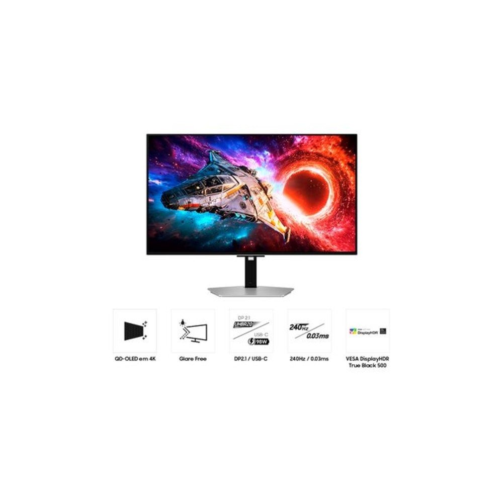 Monitor Gamer Samsung Odyssey OLED G8 32", UHD 4K, 240Hz, 0.03ms, G-Sync, Preto - LS32HG802SLXZD - view 4