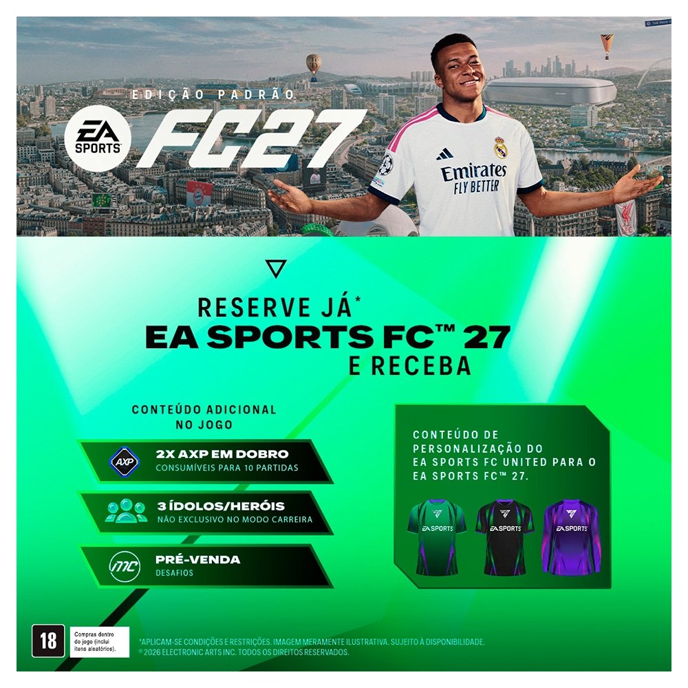 Imagem 2 de 13 do produto Jogo EA Sports FC 27, PS5 - P5DA10000065FGM