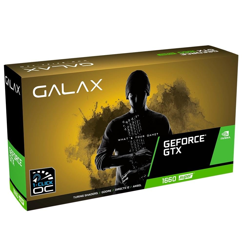 Imagem 12 de 12 do produto Placa de Vídeo GTX 1660 Super (1-Click OC) Galax NVIDIA GeForce, 6GB, GDDR6 - 60SRL7DSY91S