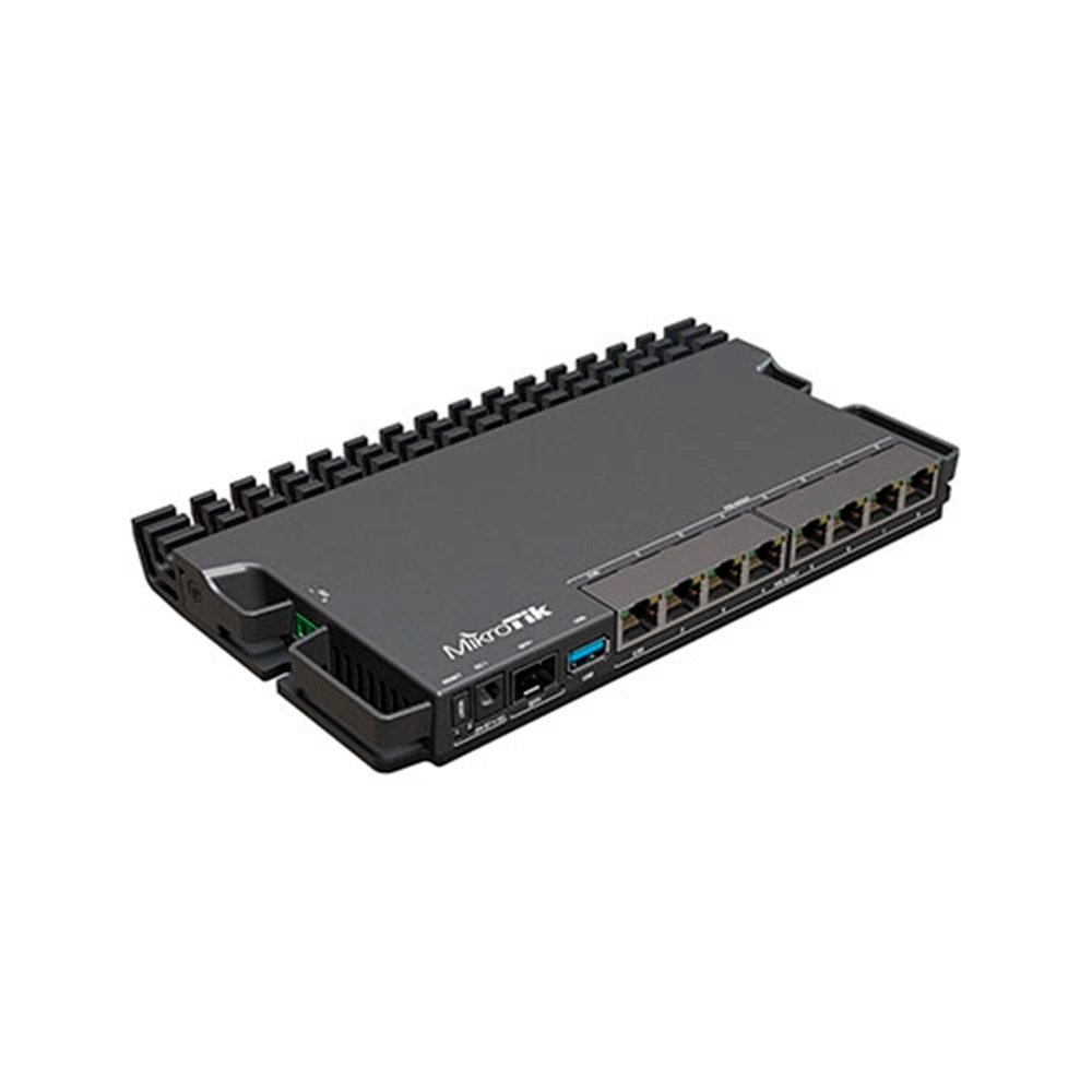 Roteador MikroTik RouterBOARD RB5009UG+S+IN, 7 Portas Gigabit, 1 Porta 2.5G, 1 Porta SFP+, Preto - RB5009UG+S+IN - view 2