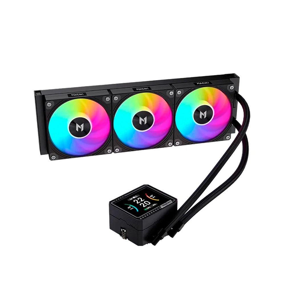 Processador AMD Ryzen 9 9900x3d, 4,4 GHz, (Máx Boos Clock Até 5,5 GHz), Cache 140MB, 12 Núcleos, Threads 24, AM5 - 100-100001368WOF  + Water Cooler MACH1 GLACIAL, ARGB, 360mm, AMD e Intel, Preto - IMV360BK - view 4