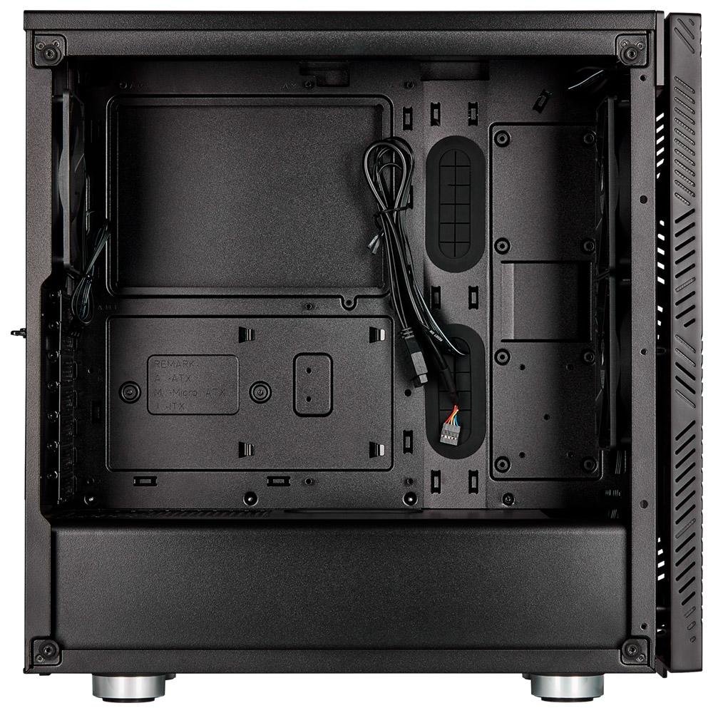 Gabinete Gamer Corsair 275R Airflow, Mid-Tower, ATX, Lateral em Vidro Temperado, Com FAN, Preto - CC-9011181-WW